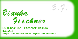 bianka fischner business card